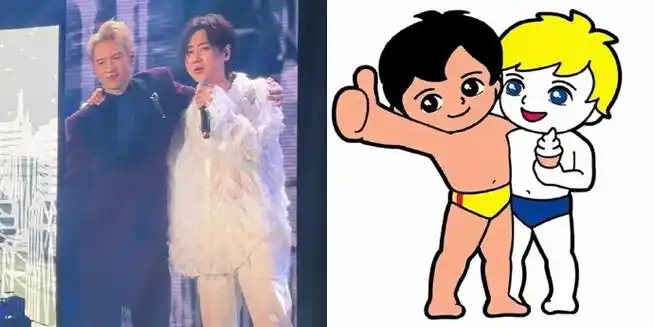 唱的好听的同时服装造型怎么也这么搭,站在一起这是真人版的海尔兄弟