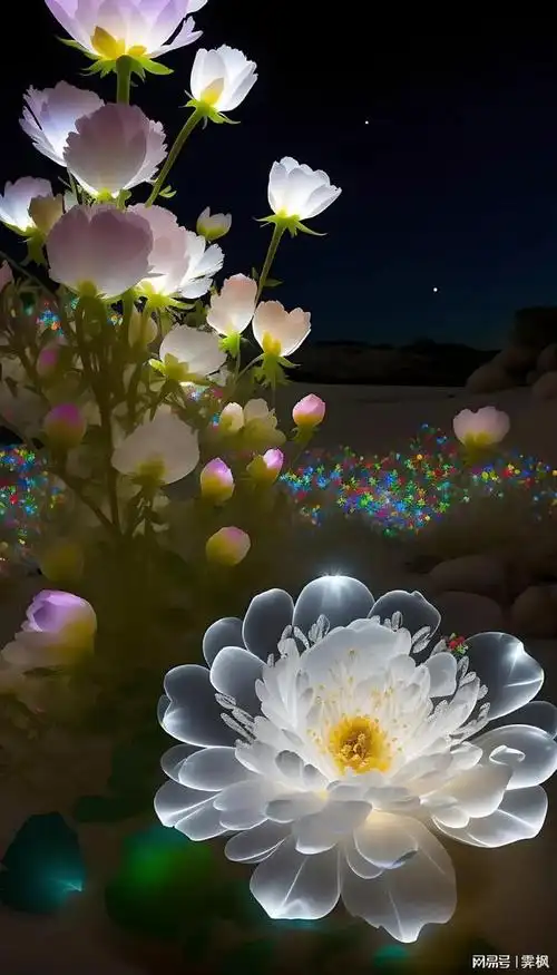 夜光之花壁纸,如此微弱的光芒抵得过黑夜的覆没吗_网易订阅