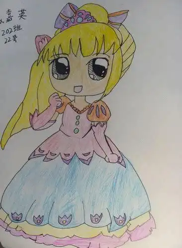 画儿童画小公主