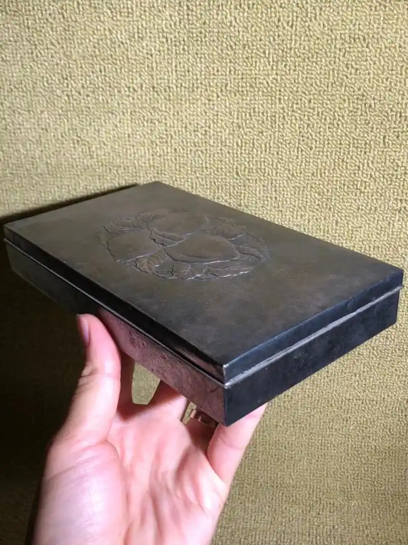 日本回流银盒古董银烟盒