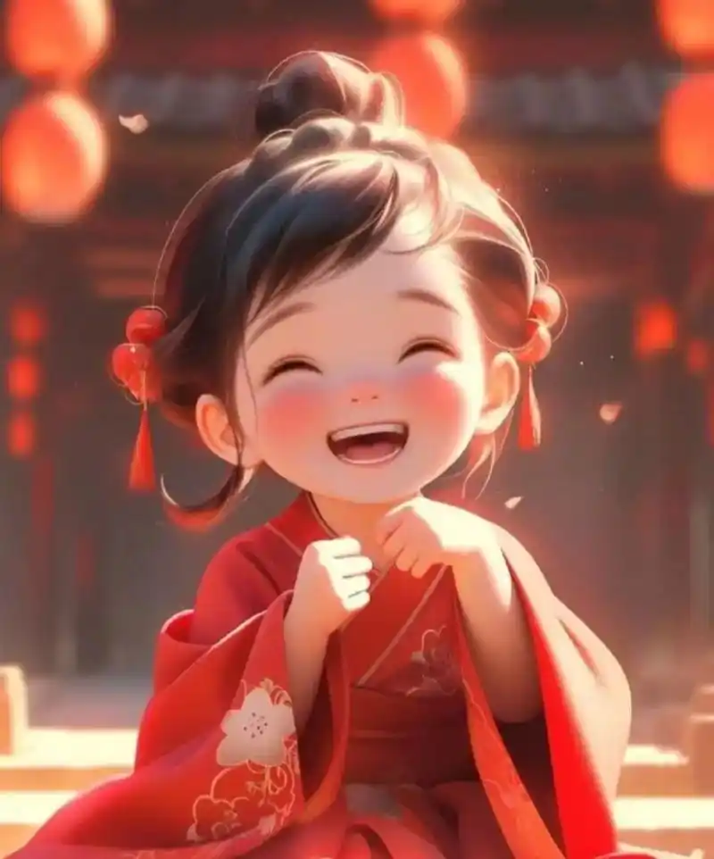 几个治愈图片,愿你天天快乐,拿走不谢#治愈系笑容 #国风古韵 - 抖音