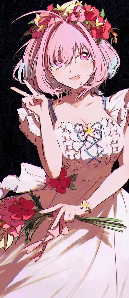 第一千一百七十期hamachamu0404日本插画师可爱的粉毛少女