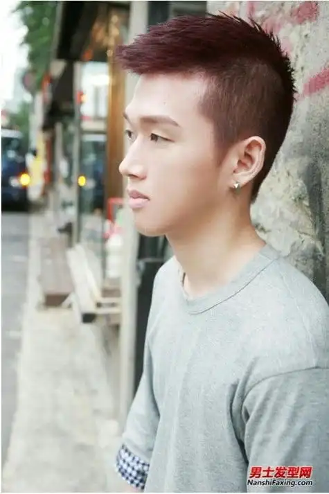 飞机发型短发造型图,小飞机头发型图片男短发染什么颜色好看