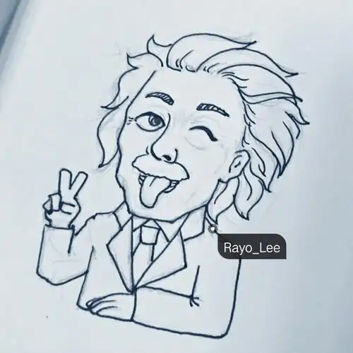 爱因斯坦简笔画
