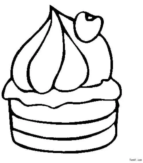 甜点简笔画图片儿童简笔画零食与小甜品的画法,让人胃口大开甜品简笔
