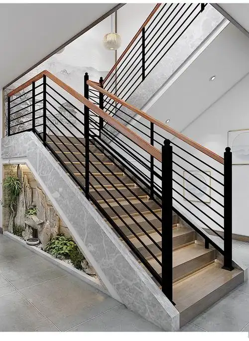 601515151515楼梯扶手栏杆铁艺简约现代阁楼护栏室内复式