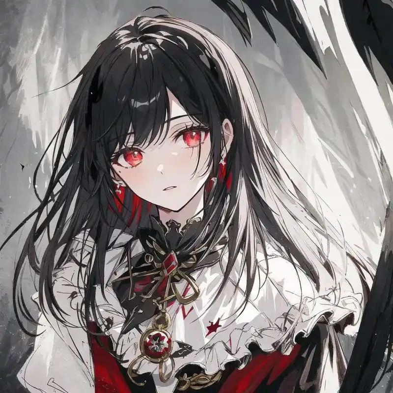 暗红信徒(1)#ai绘画 #图文伙伴计划 #绝美 #头像 # - 抖音