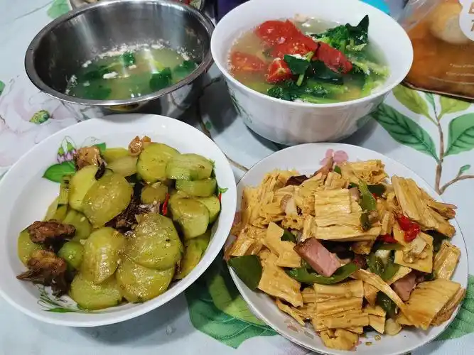 每日家常菜的晚餐