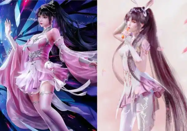 斗罗大陆:小舞七月新造型来袭,波浪卷长发加白色仙女裙,大白腿无比