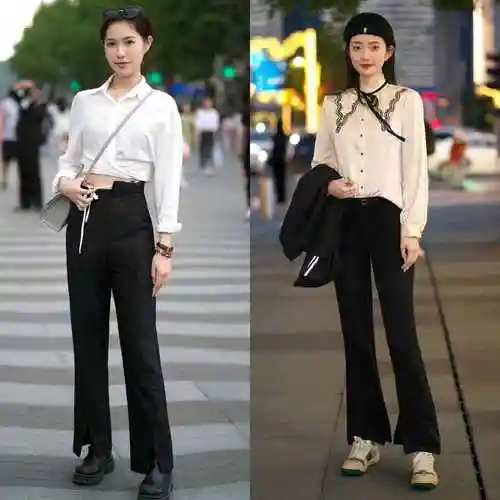 黑裤子配什么颜色鞋子白衣服黑裤子配什么鞋