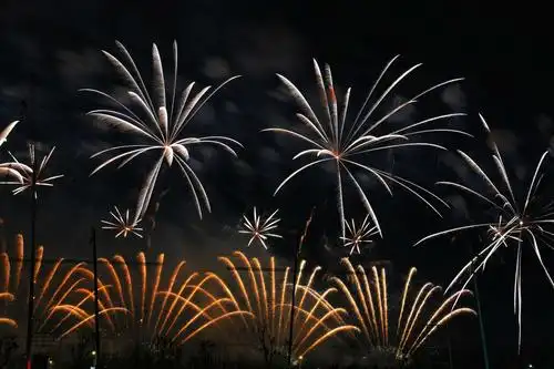 2021新年烟花秀 璀璨绽放滴水湖