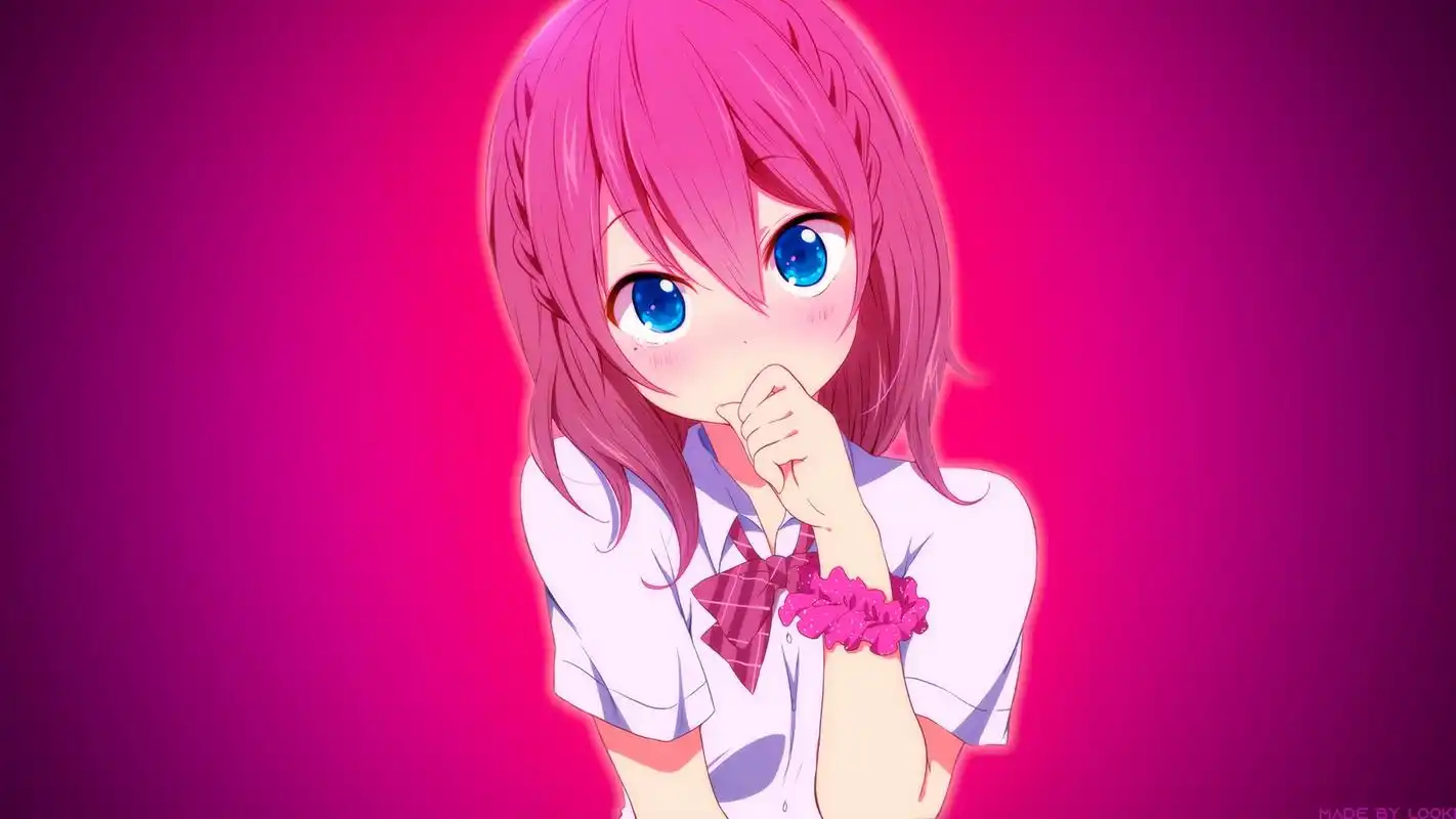 动漫萌系短裙美女桌面壁纸