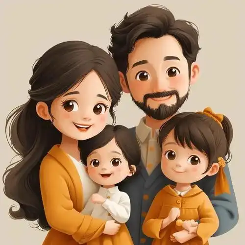 头像分享一家人健健康康开开心心就好