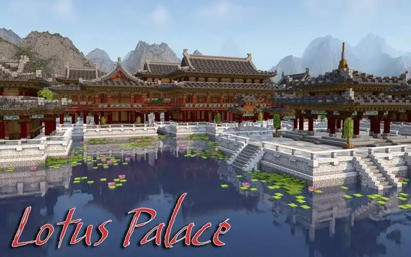 【minecraft建筑鉴赏】莲花宫 中式宫殿延迟摄影