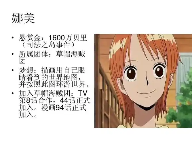 海贼王人物介绍ppt