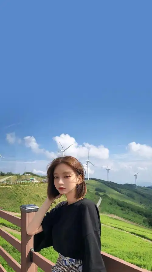 姜泰莉甜美可爱写真手机壁纸