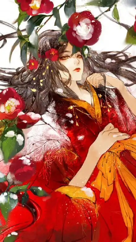 唯美古风的红衣女生动漫图片大全轮回千世你一回眸