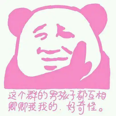 这个群的男孩子都互相卿卿我我的,好奇怪.