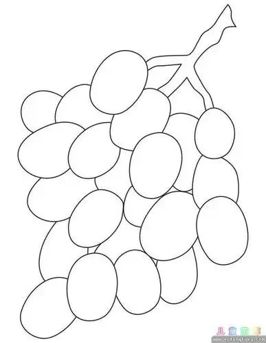 中班简笔画水果涂色