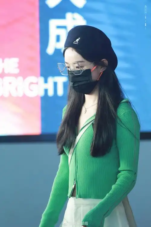 赵丽颖今日份的机场造型也太好看了