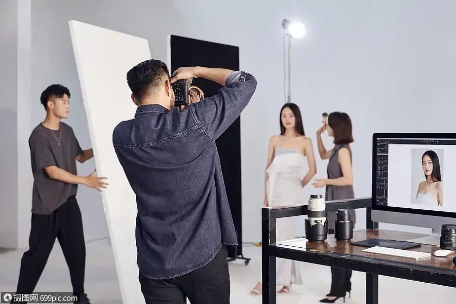 摄影棚拍摄现场