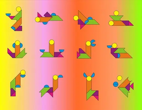 七巧板拼图图案大全