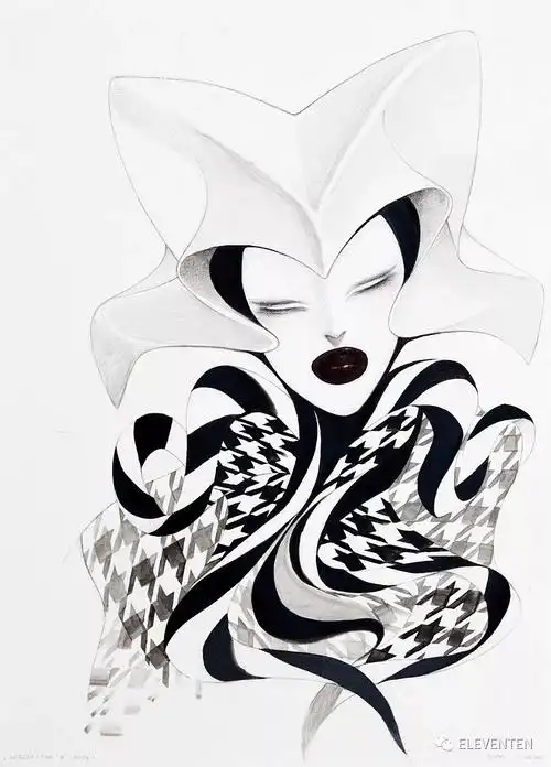 时尚插画师velwynyossy带来极简与超现实的时尚手绘