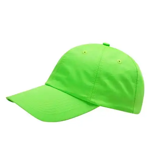 青春绿帽帽子绿色鸭舌帽ins春夏韩版潮荧光绿网帽子