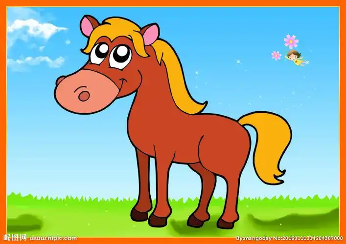 卡通动物唯美小马图片