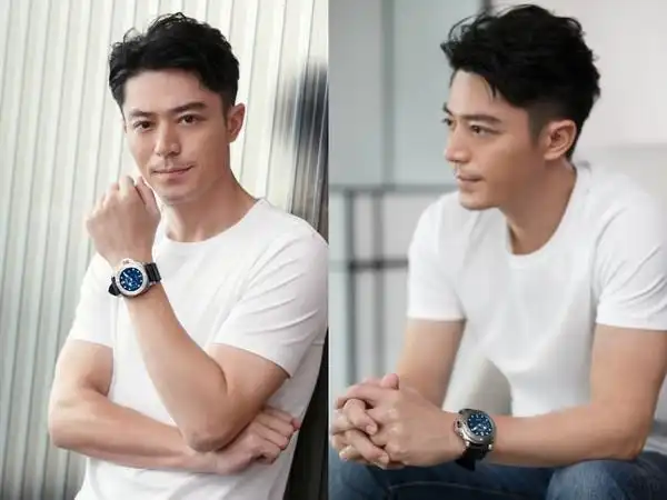 霍建华白t搭沛纳海变阳光型男