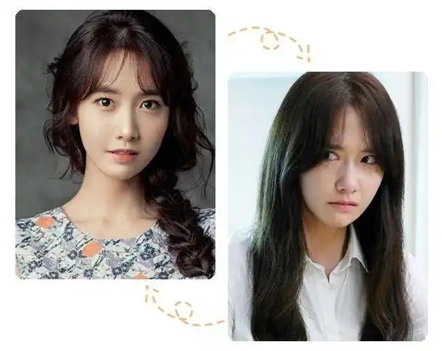 齐刘海会让她的脸五五分,看着更圆润 让人有一种肉感小脸带来的可爱