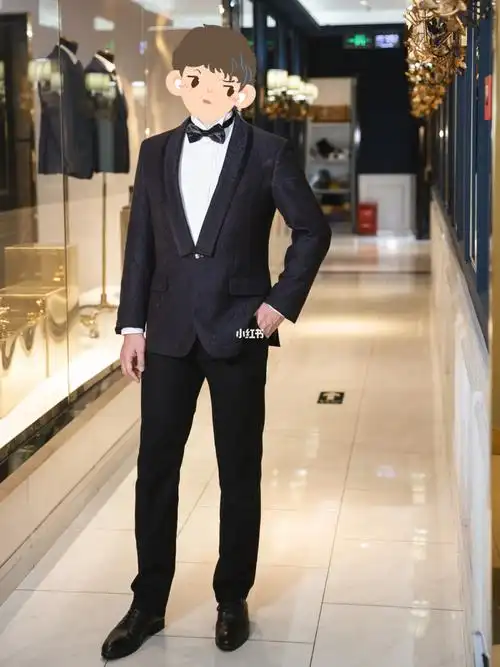 老公穿西服有点帅哟