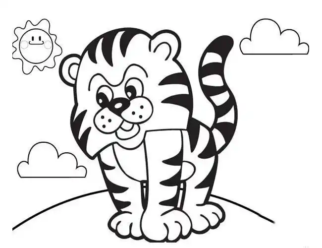 虎简笔画图片大全可爱可爱小老虎简笔画教程超可爱的12生肖简笔画虎