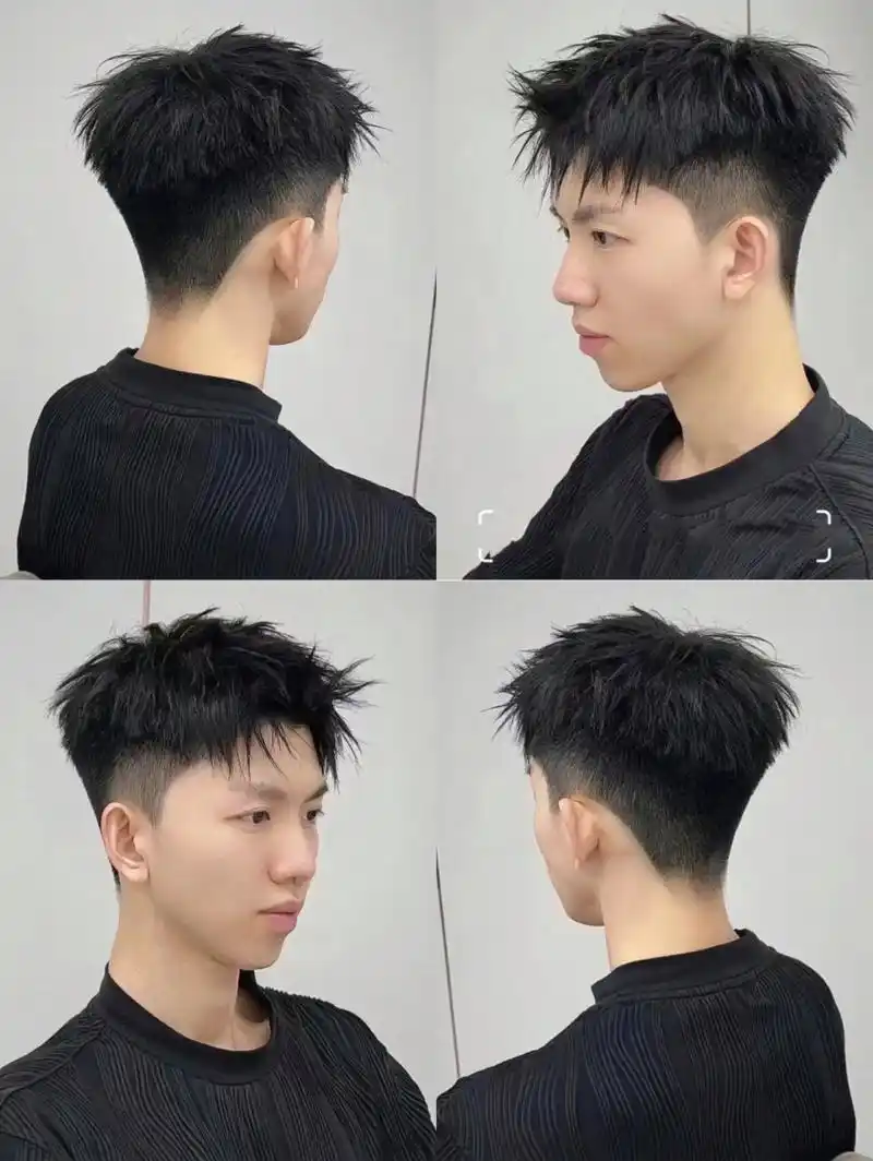 男生帅气前刺发型 男生痞帅前刺头!做完秒变潮男!