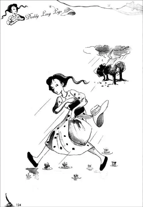 请发给我几张《长腿叔叔》插画的图片.谢谢.