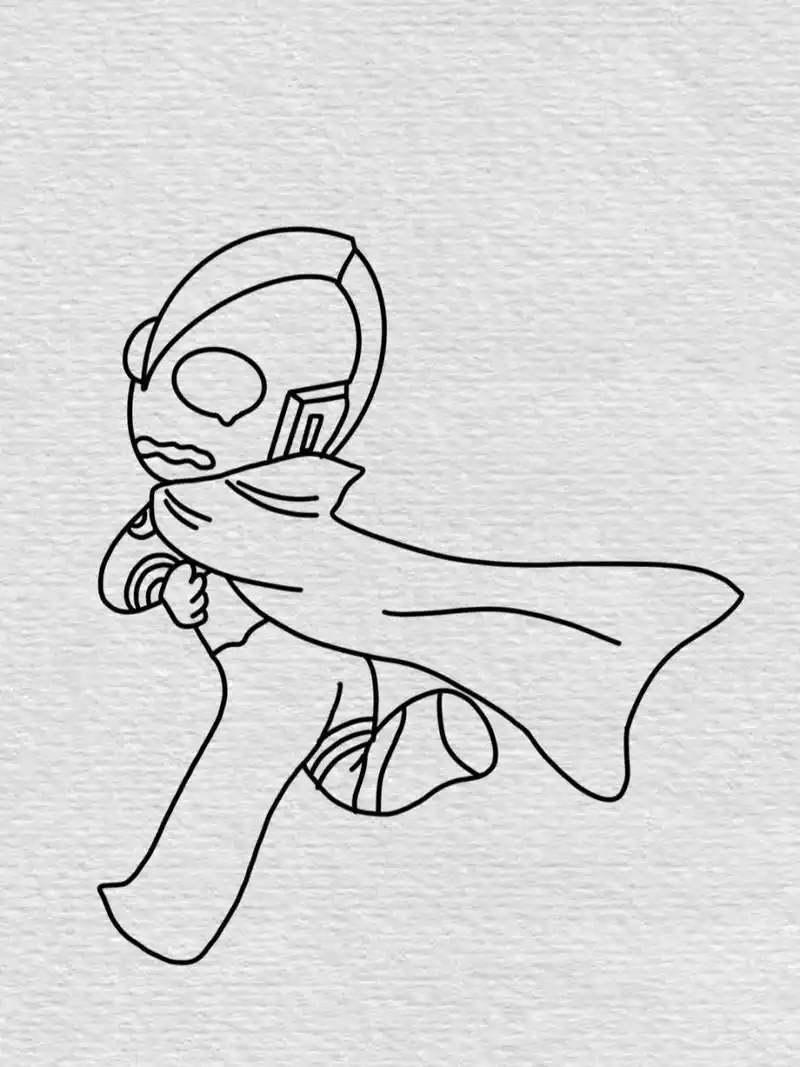 奥特曼简笔画教程已附色(67) 迪迦超人,我最厉害