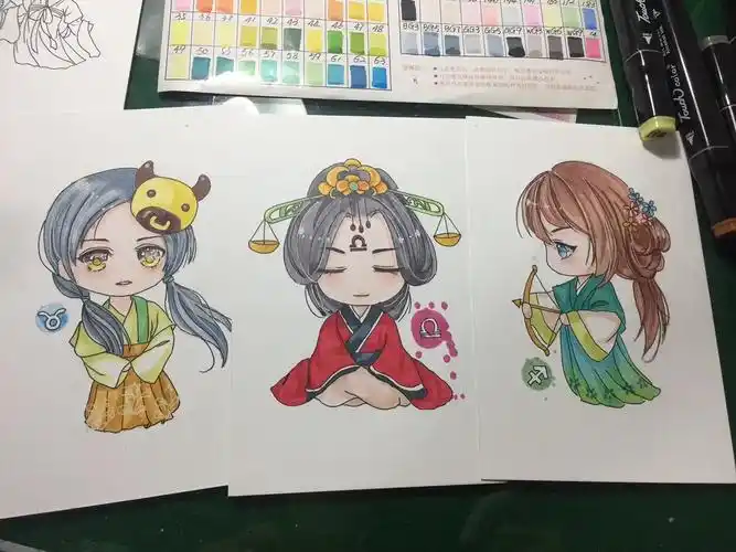 十二星座之马克笔练习