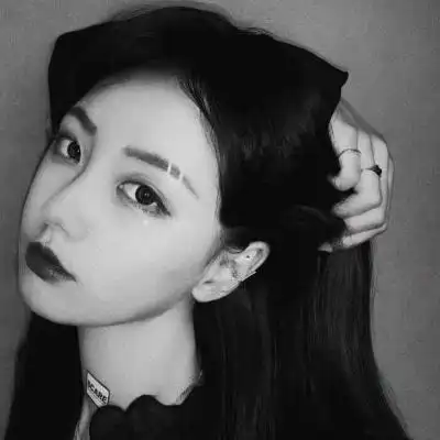 个性高冷气质女生头像黑白霸气范黑白漂亮小姐姐头像