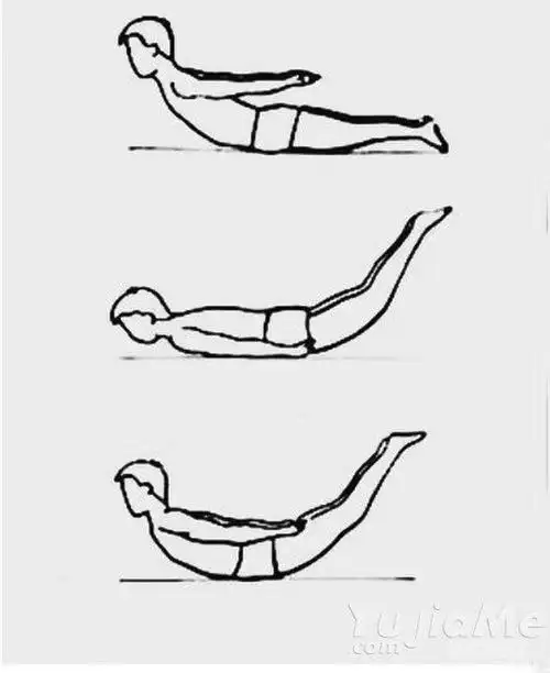 这种姿势的做法:我们先保持站立的姿势,将你的肩部向后慢慢平移,双臂