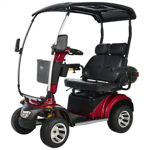 斯途玛d20高端老人代步车四轮电动车接送孩子双人老年电瓶助力车