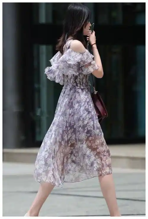 原创有一种裙子叫勿忘我裙穿上显高10cm