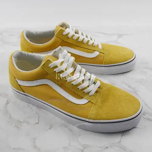 ksvans old skool 芥末黄 黄色 麂皮 韩系 红标 男鞋 休闲滑板鞋【vn0