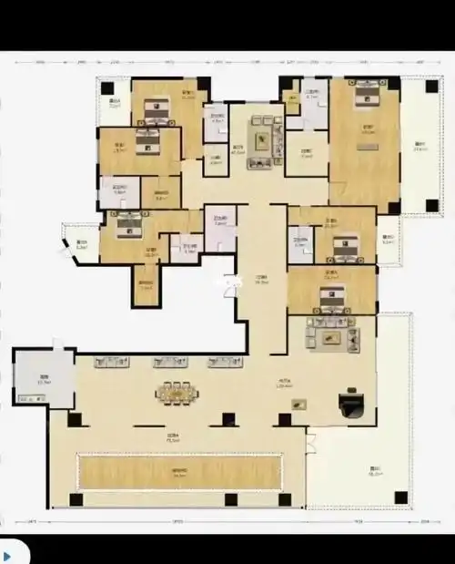 郑东新区豪宅大平层760平方赠送露台200