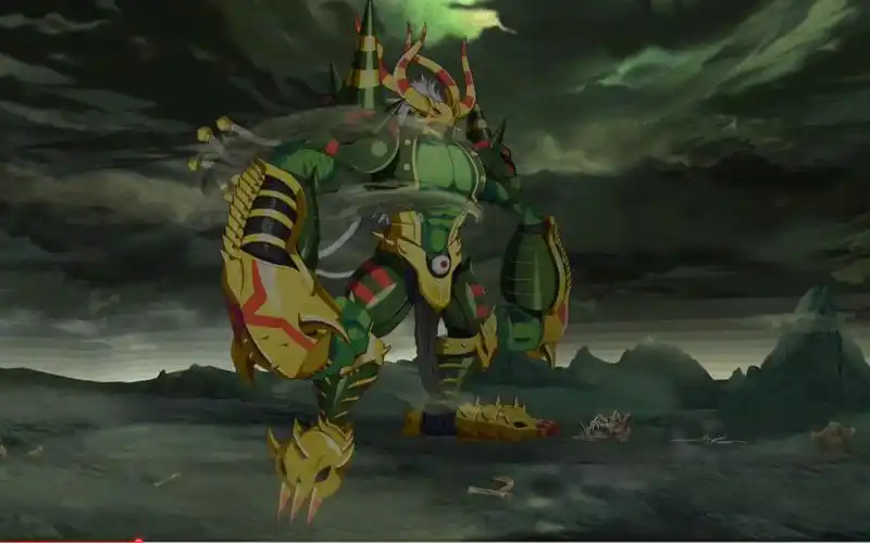 数码大冒险-泰坦兽三形态技能演示