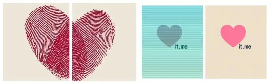 2张半颗心的图片,要和在一起是一颗心的,用来做qq情侣头像