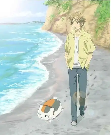 夏目贵志素描图,要简单点!全身的!