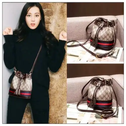 欧洲站迪丽热巴同款小ck包包单肩斜挎水桶包时尚百搭女士手提包潮