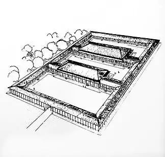 商代 i>宫 /i> i>殿 /i>复原图
