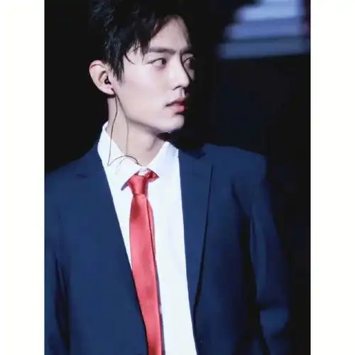 西装笔挺,跳跃色领结搭配更是点睛之笔#肖战  #西装定制  #婚礼西服