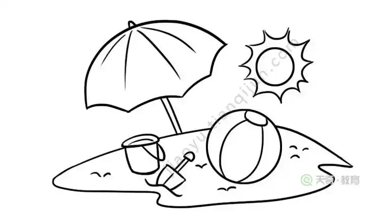 夏天的简笔画简单又漂亮 夏天的简笔画简单又漂亮三年级